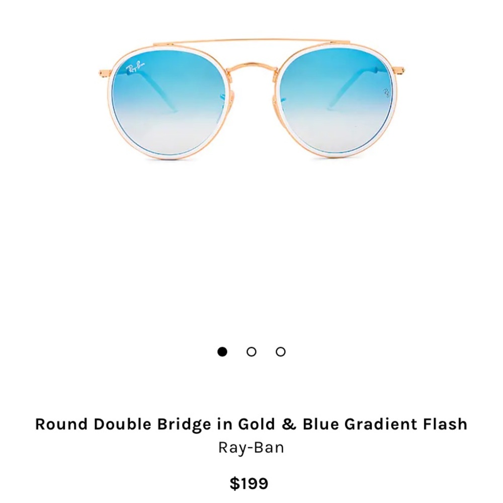 Authentic Round Blue Ray Bans